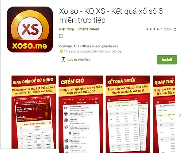 Ứng dụng xổ số uy tín Xoso.me